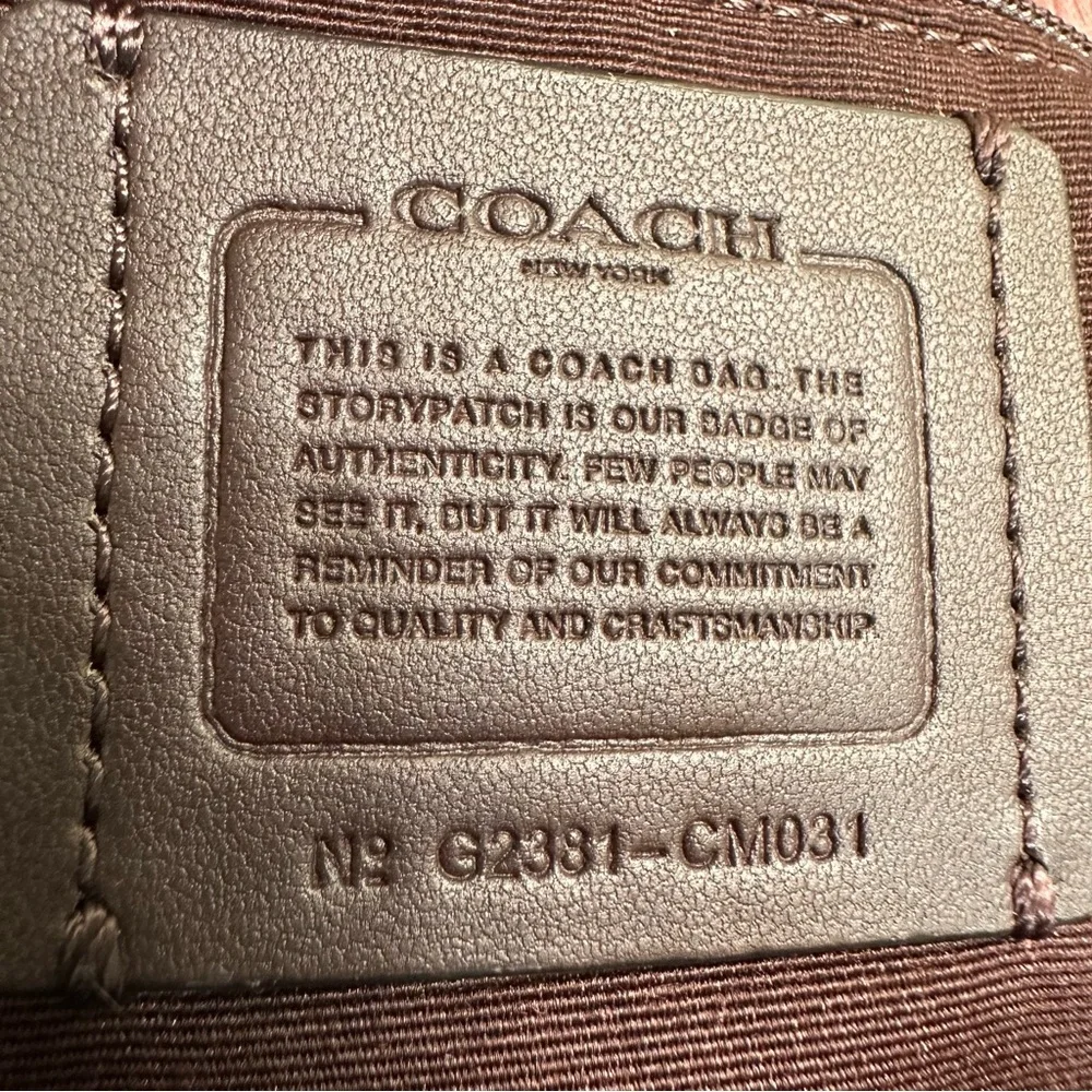 SOLD Coach Charlotte Refined Pebbled Leather Baguette Shoulder Bag - Picture 16 of 16